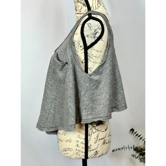 Free People Stevie Split Back Tank Gray XS - Picture 10 of 16